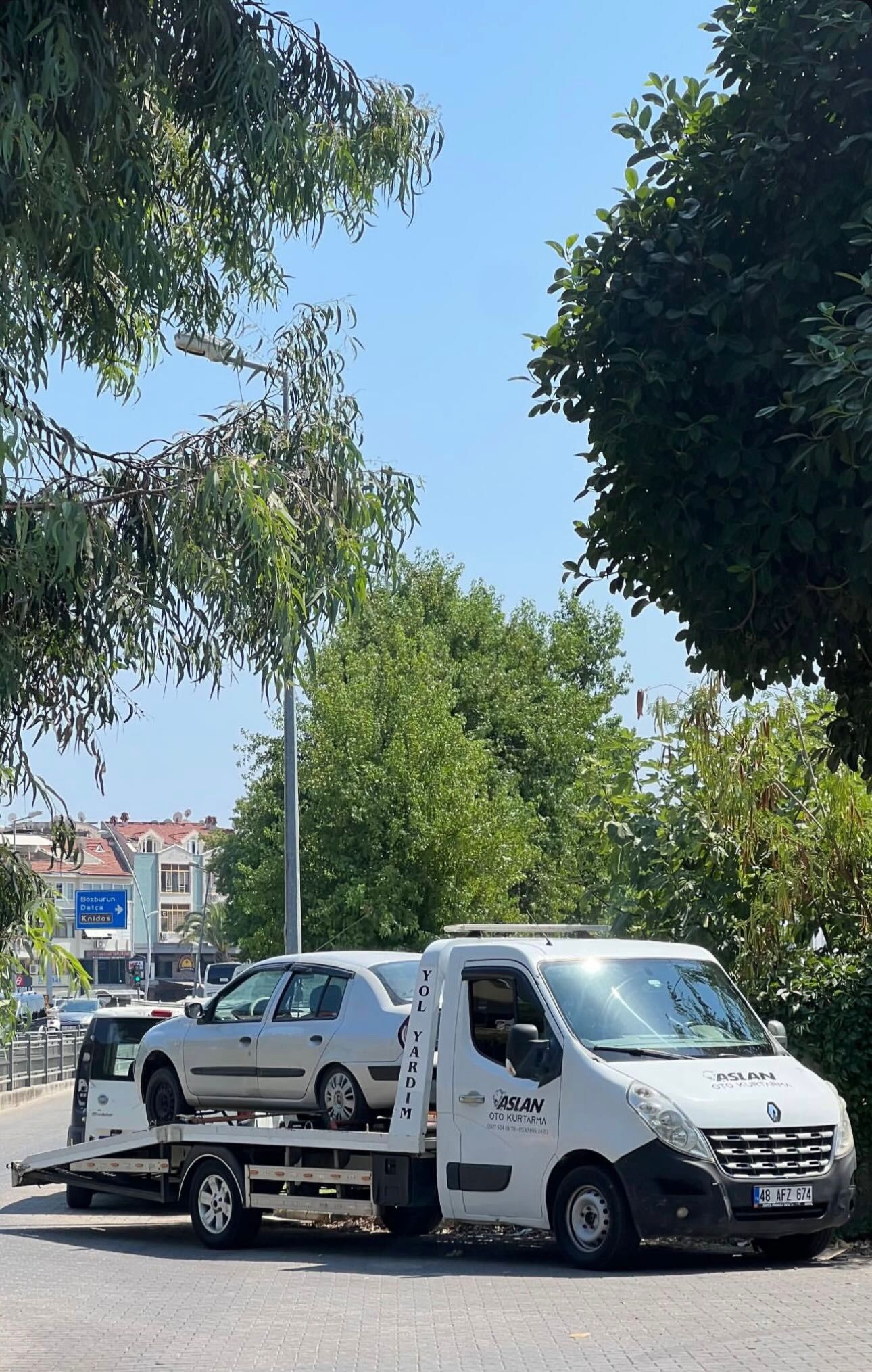 Datça çekici operasyonu — araç kurtarma sahne 10