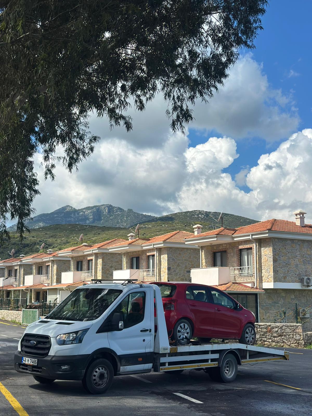 Datça çekici operasyonu — araç kurtarma sahne 3