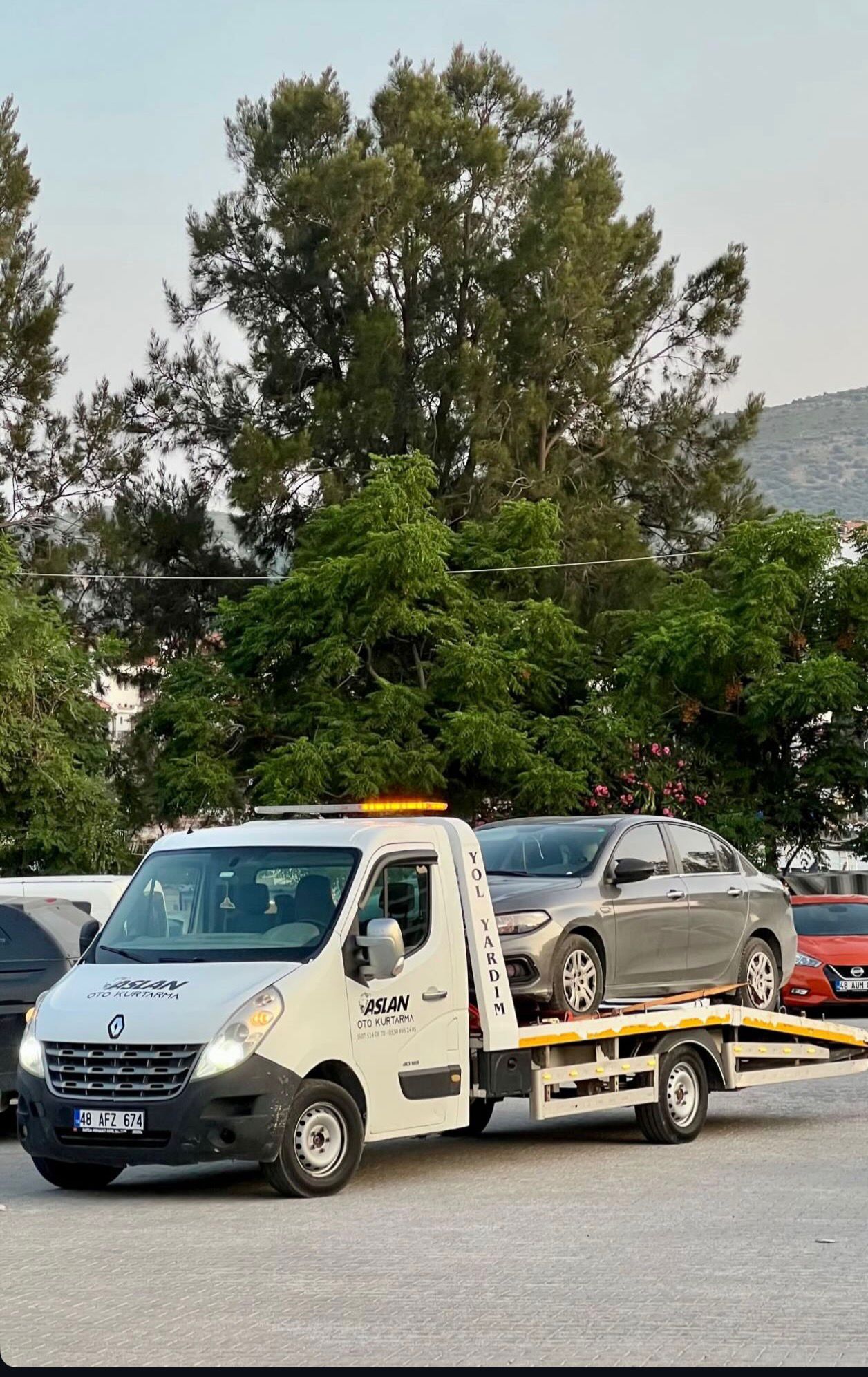 Datça çekici operasyonu — araç kurtarma sahne 8